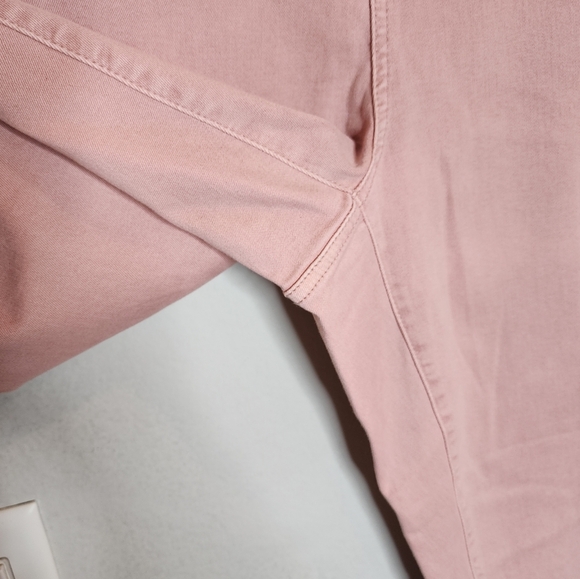 NYDJ Marilyn Straight Pink Cuffed Cropped Stretch Denim Pants Women's size 20W - Picture 12 of 16